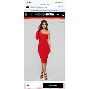 Fashion Nova Red Dress